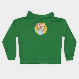 Spring Watering Can Kids Hoodie